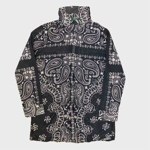 Muze NY Women's Medium Bandana Paisley Shirt – Boho Y2K Oversized Blouse
